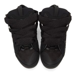 NEW!! Lanvin Triple Curb Textured Sneakers 37